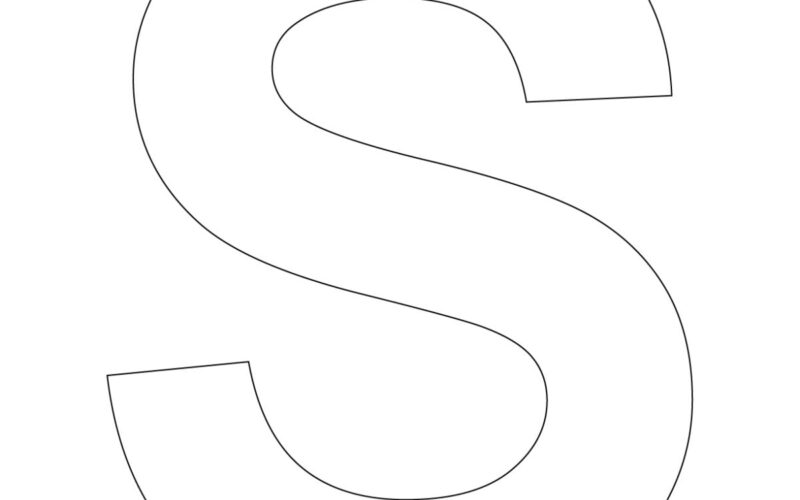 Cardboard Letters Templates To Print Kids Activities Blog