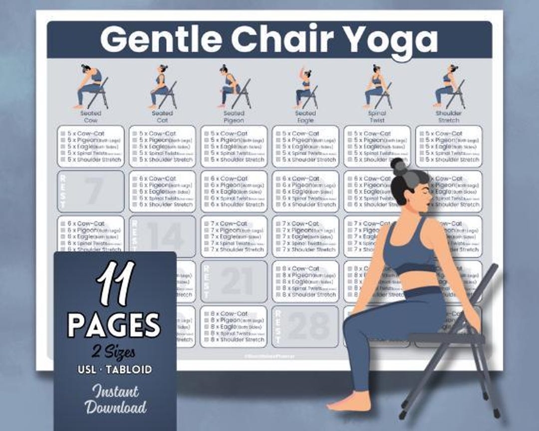 printable chair yoga for seniors