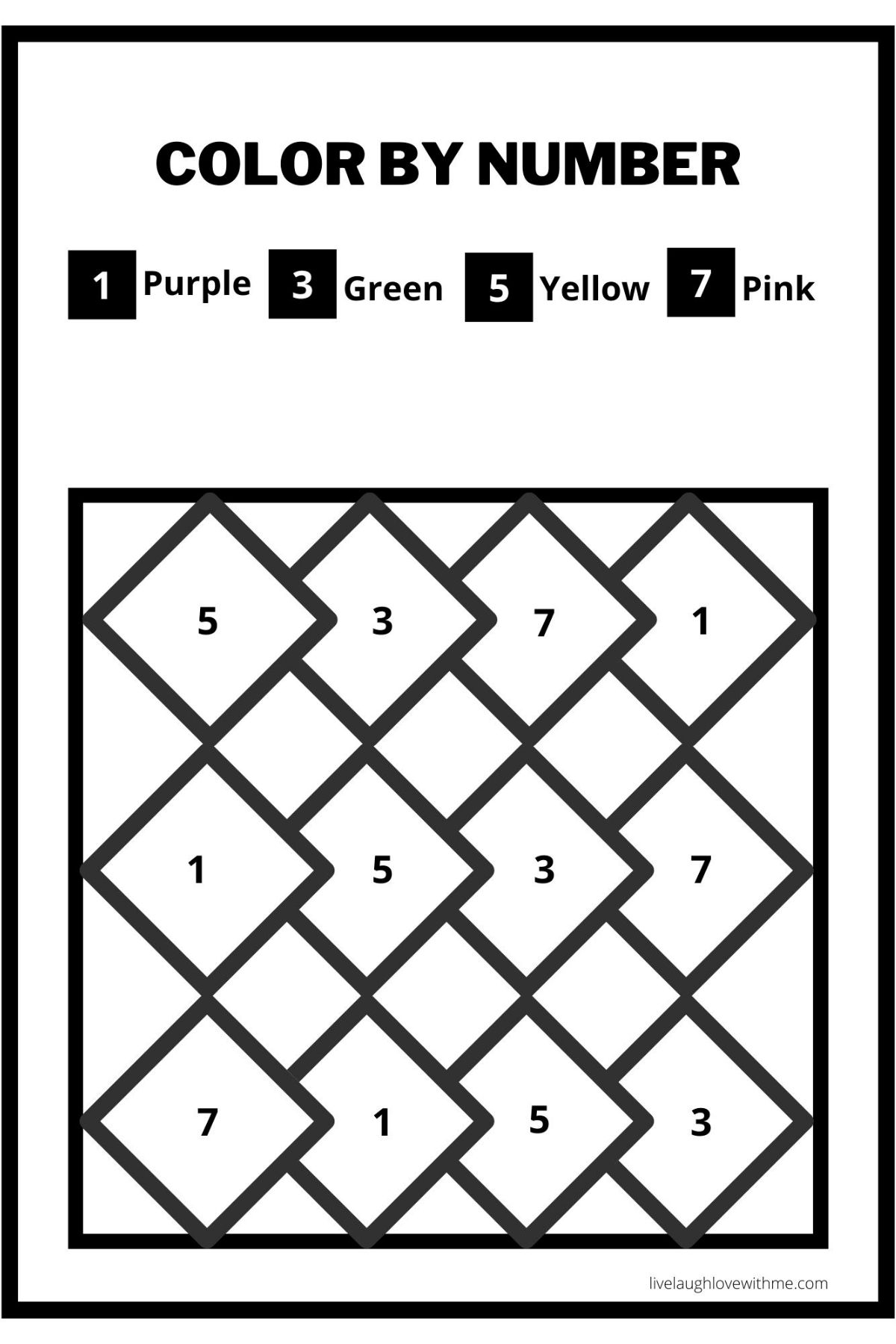 Color By Number Kids Coloring Pages Free Printable Color By Number Kids Coloring Pages Free Printable