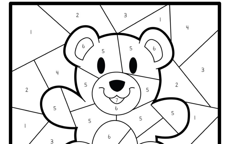 Color By Number Valentine Pages free Printable The Activity Mom