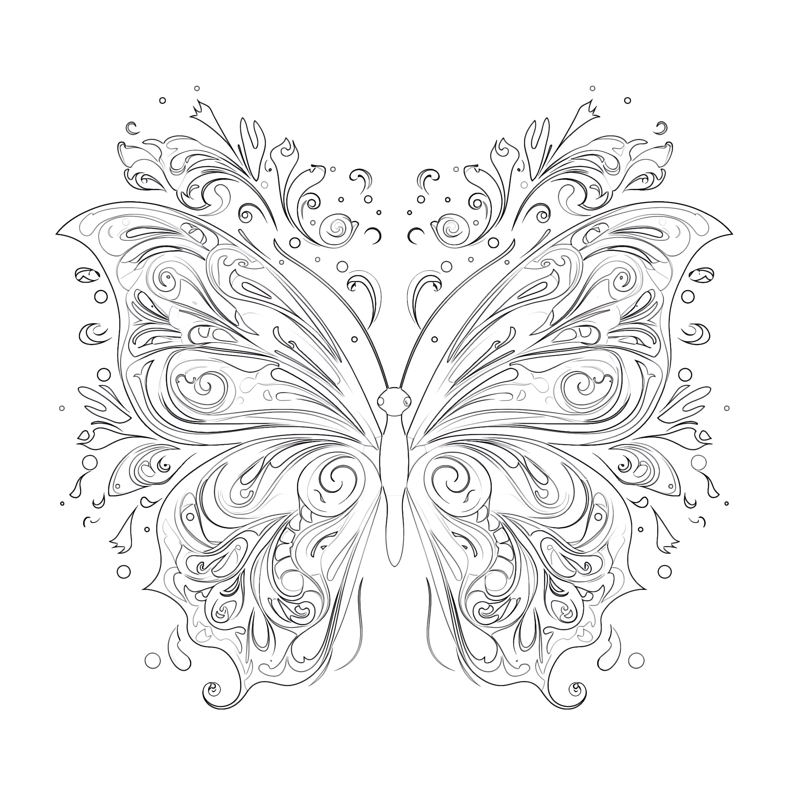 printable butterfly coloring pages