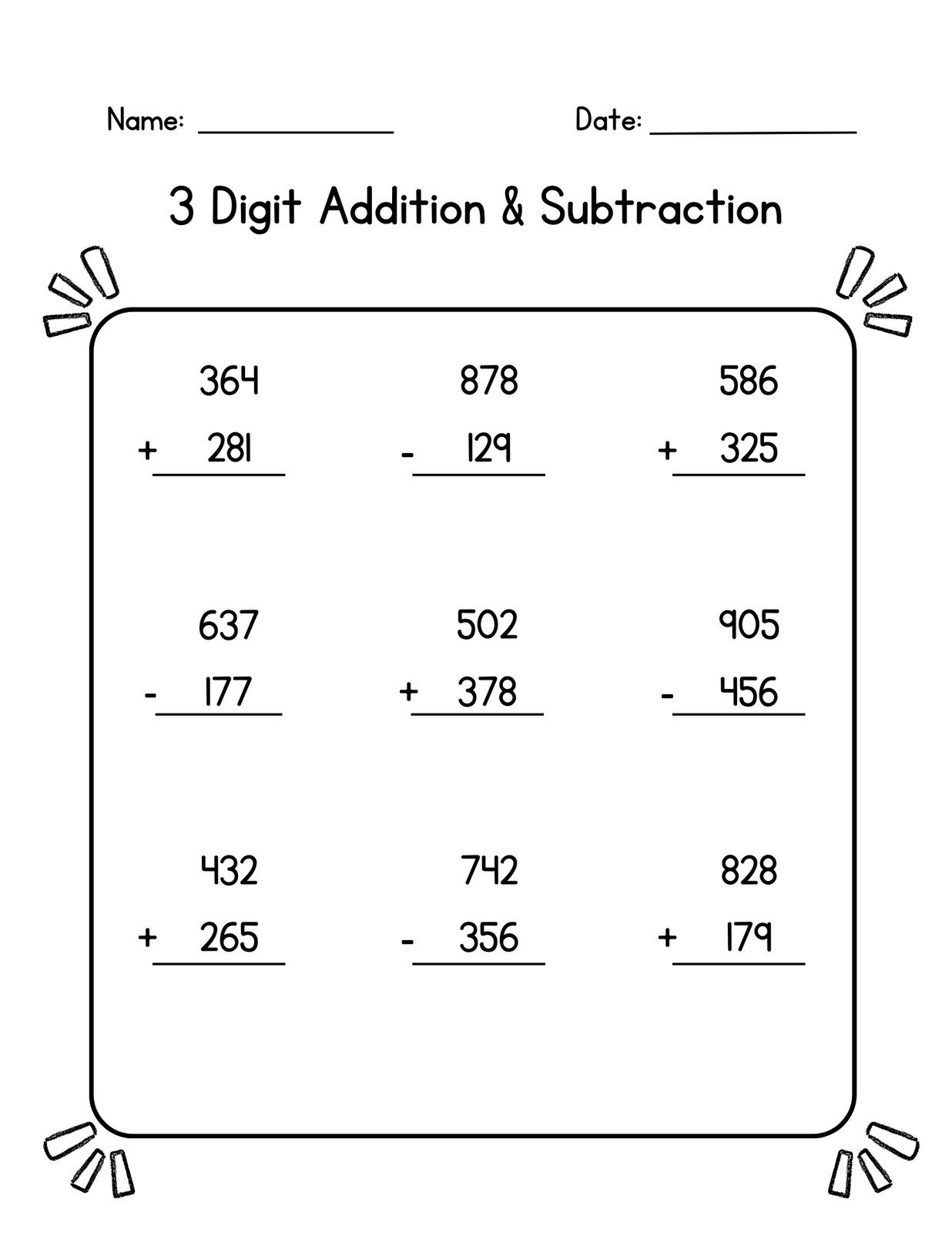 Customize 1 604 3rd Grade Worksheets Templates Online Canva