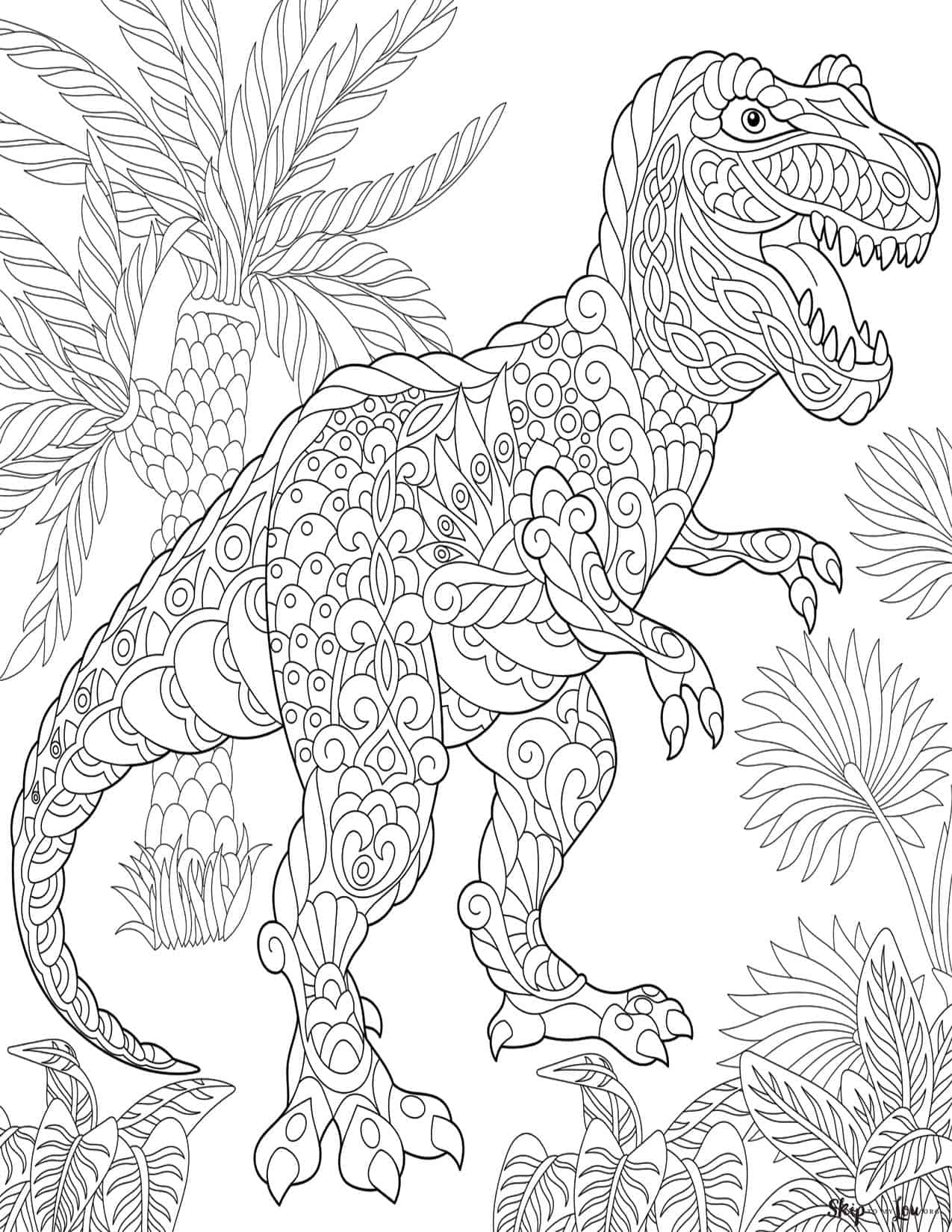 dinosaur coloring pages free printable