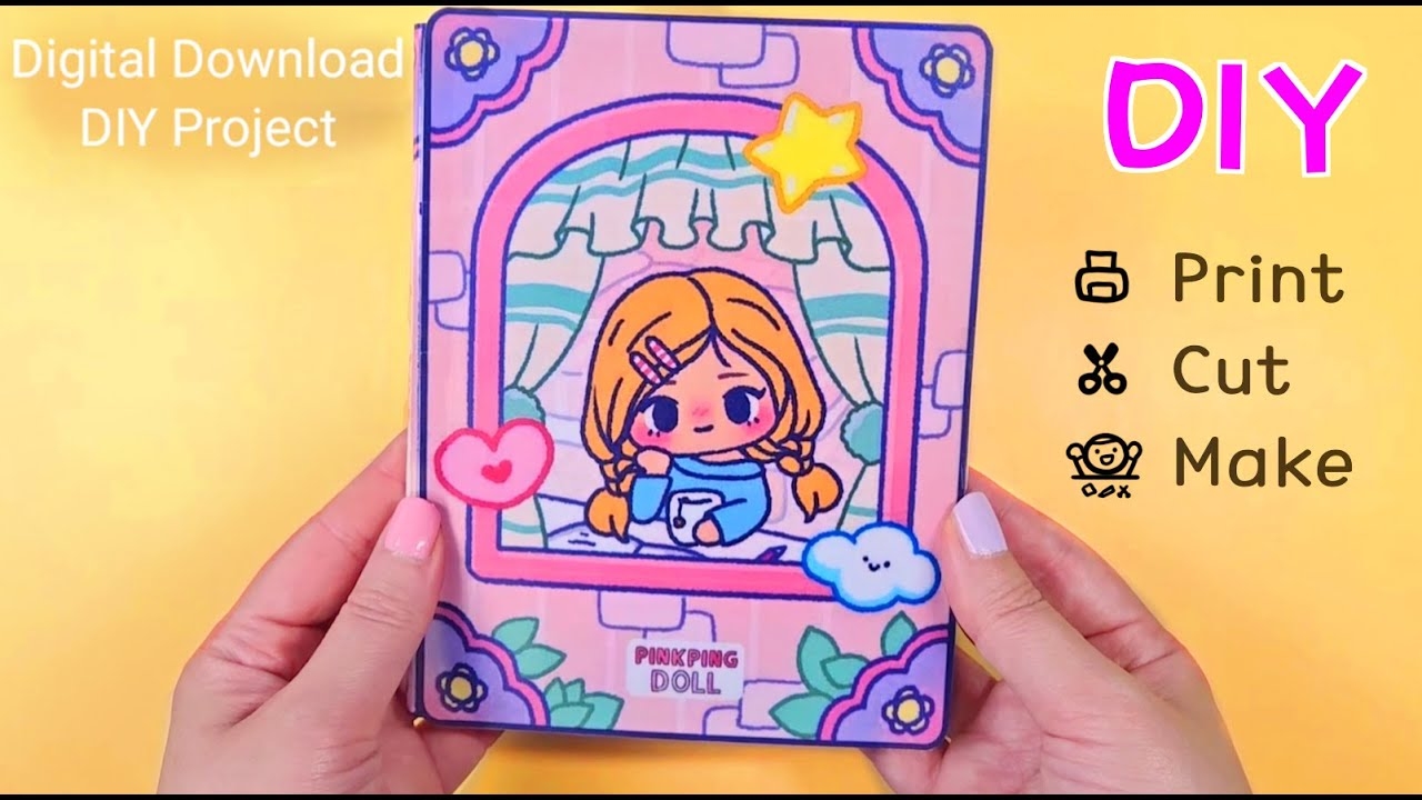 DIY Cute Paperdoll House Digital Download paperdiy papercraft YouTube DIY Cute Paperdoll House Digital Download paperdiy papercraft YouTube