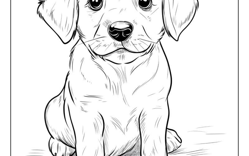 Dog And Puppy Coloring Pages And Coloring Sheets Free Printables Lettering SVG Files Tools Apps