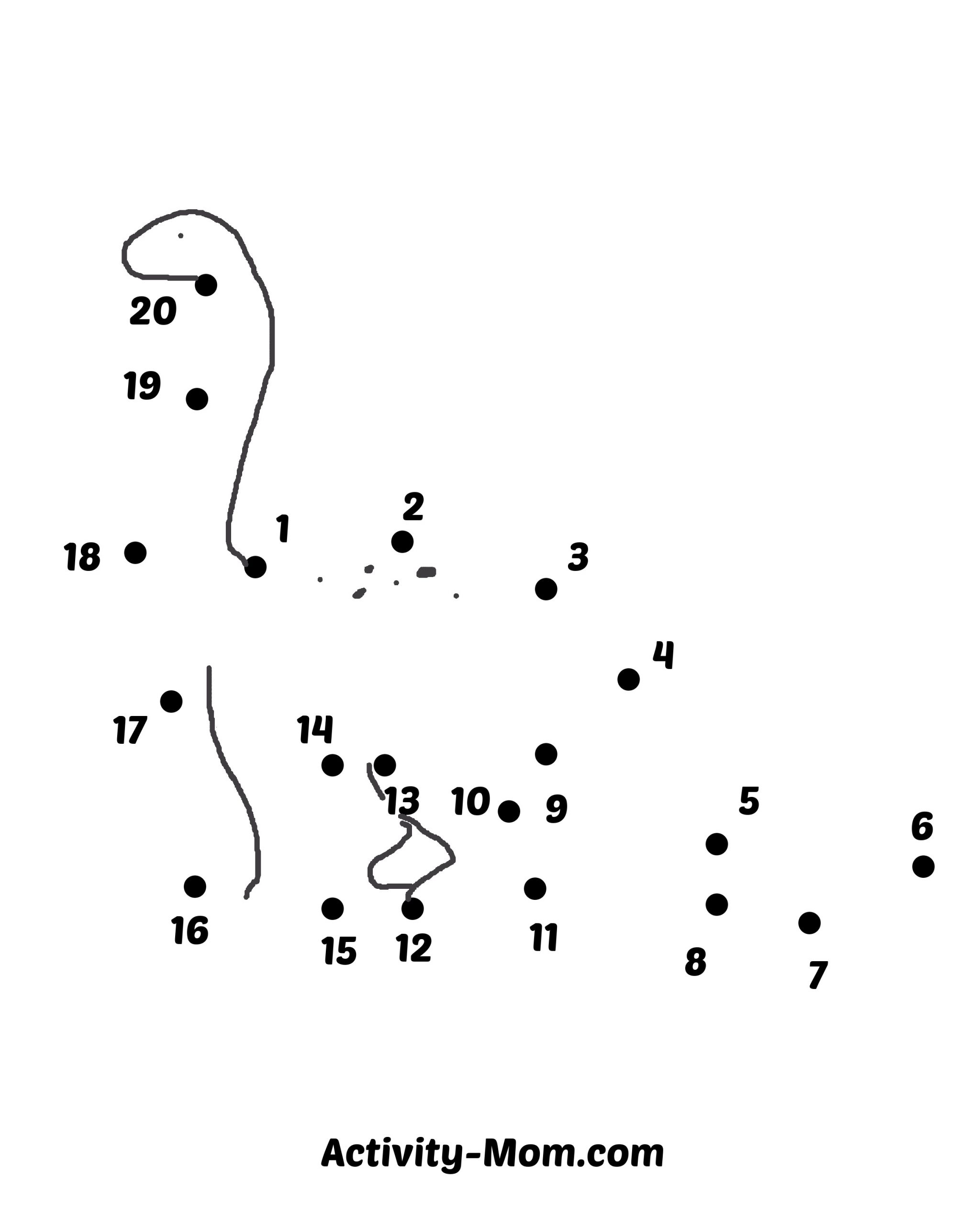 Dot To Dot Worksheets Numbers 1 To 20 free Printable The Activity Mom Dot To Dot Worksheets Numbers 1 To 20 free Printable The Activity Mom