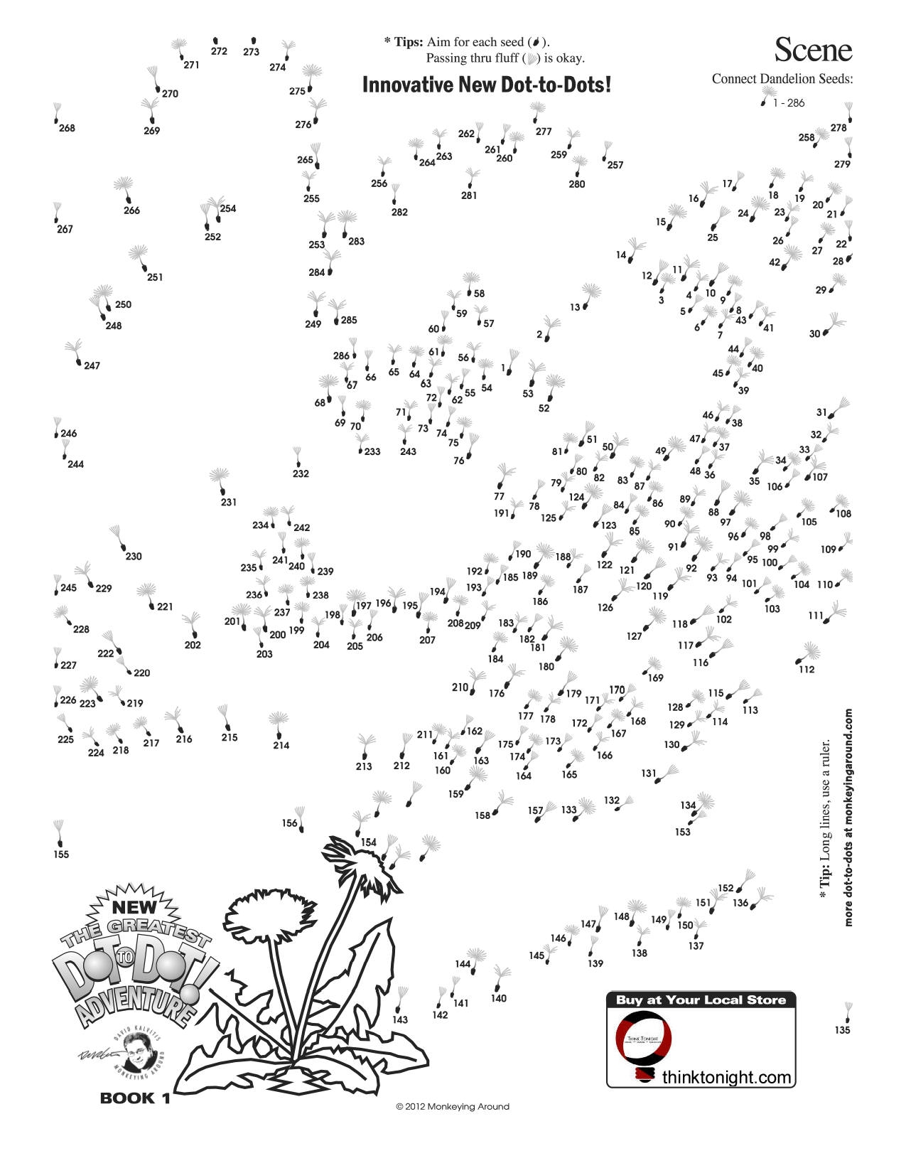 printable dot to dot