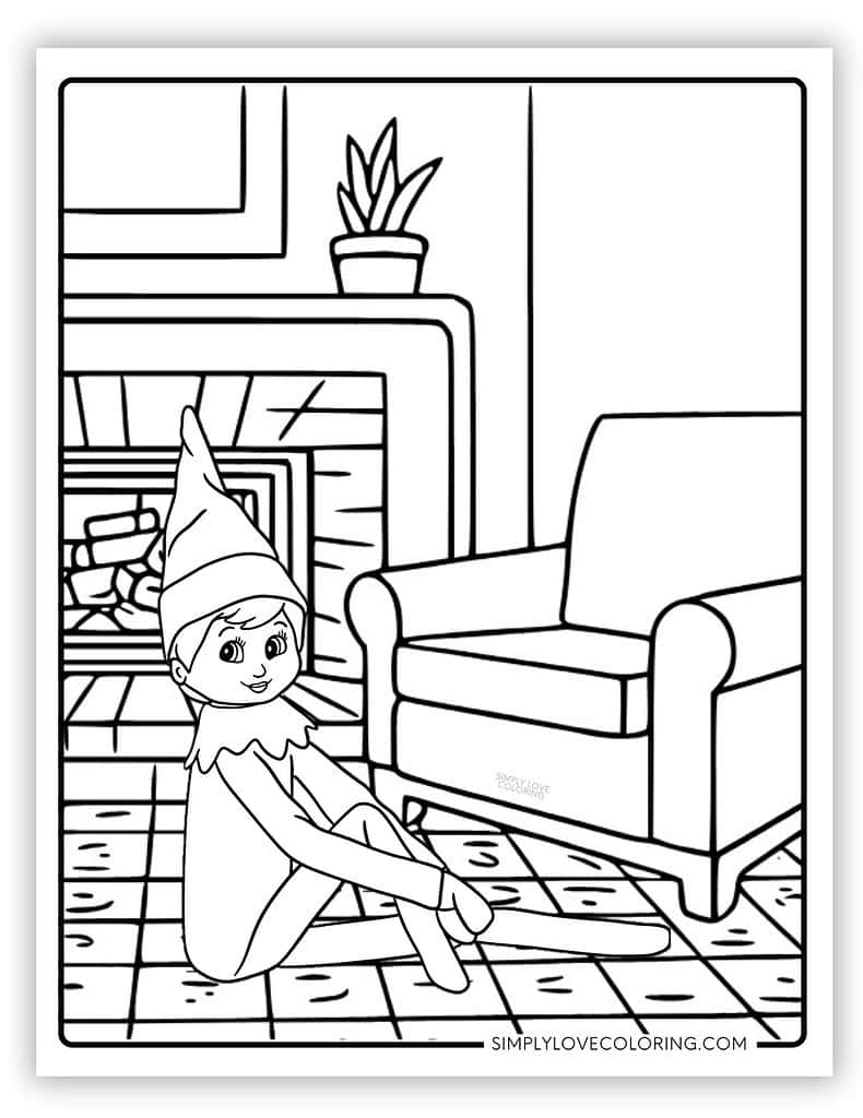 elf on the shelf coloring printables elf on the shelf coloring printables