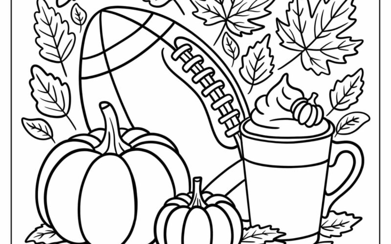 Fall Coloring Pages For Adults Free PDF Printables