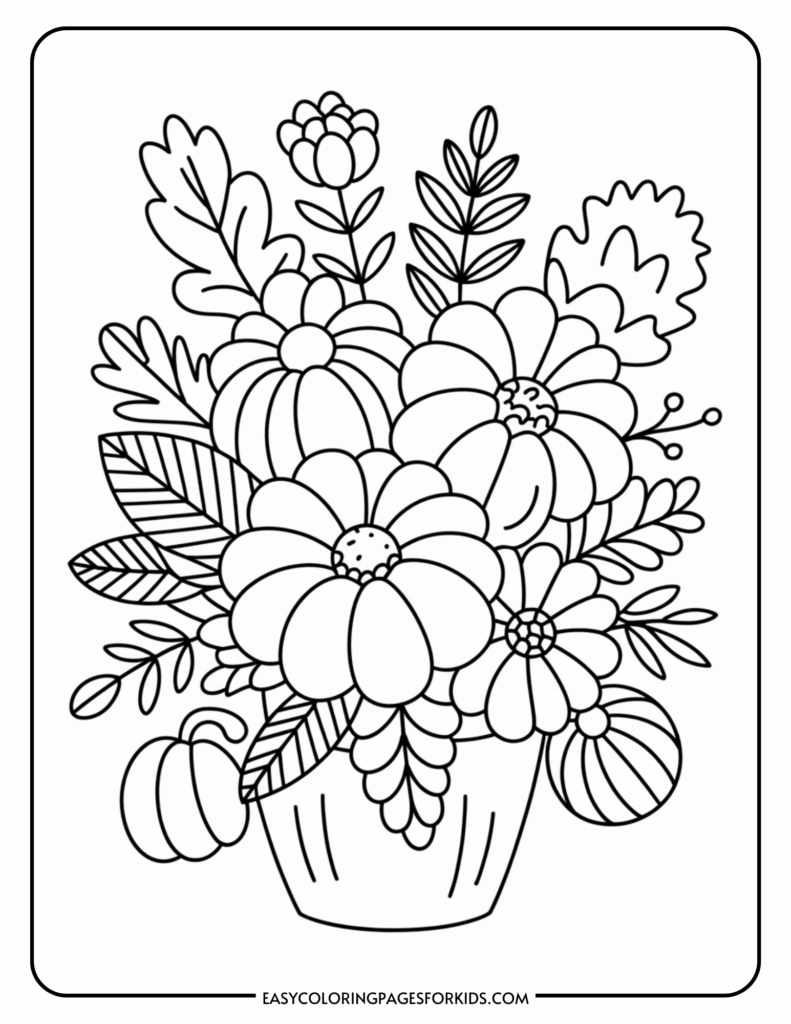 Fall Flowers Coloring Pages To Print And Color 10 Pages Easy Coloring Pages For Kids Fall Flowers Coloring Pages To Print And Color 10 Pages Easy Coloring Pages For Kids