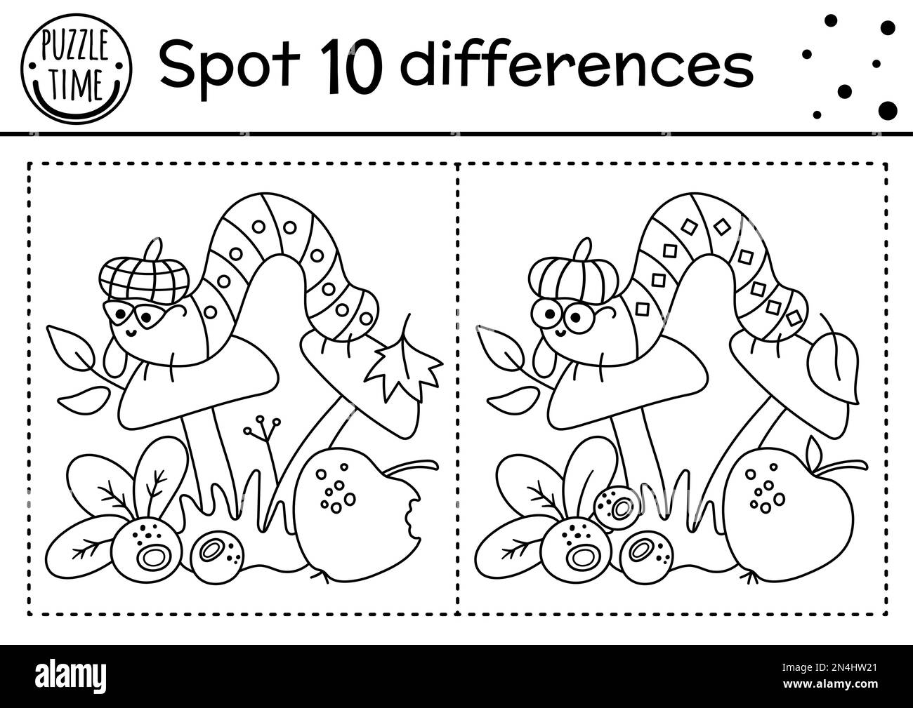 Find Differences Line Game For Kids Black And White Autumn Forest Activity With Caterpillar And Mushroom Printable Worksheet With Cute Insect Woodl Stock Vector Image Art Alamy Find Differences Line Game For Kids Black And White Autumn Forest Activity With Caterpillar And Mushroom Printable Worksheet With Cute Insect Woodl Stock Vector Image Art Alamy