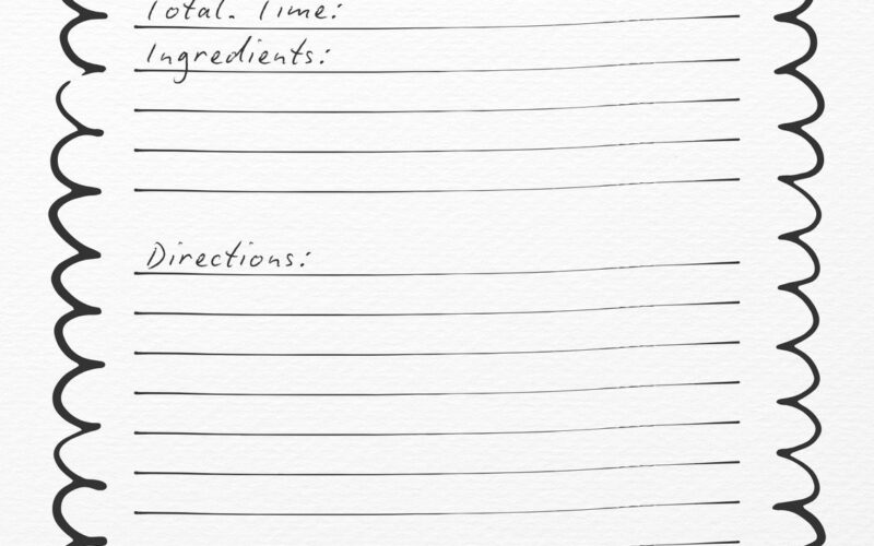 Free Custom Printable Recipe Card Templates Online Canva