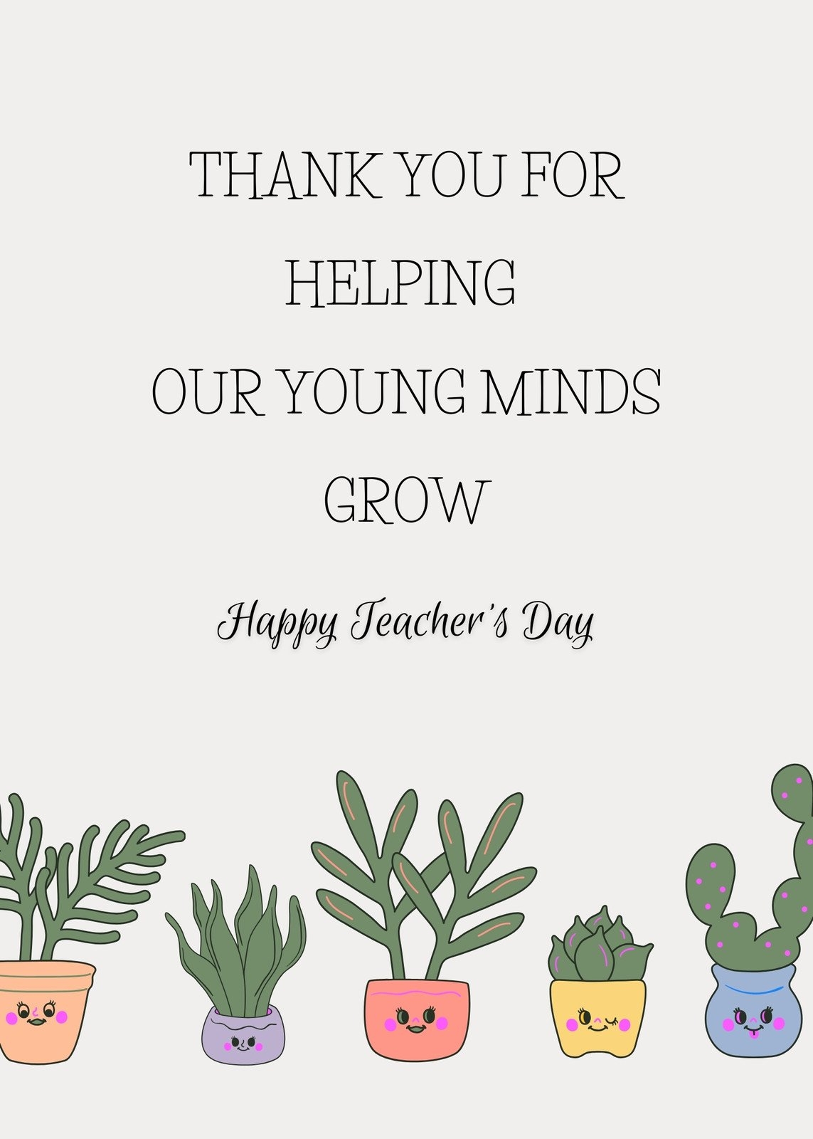 Free Custom Printable Teacher Thank You Card Templates Canva