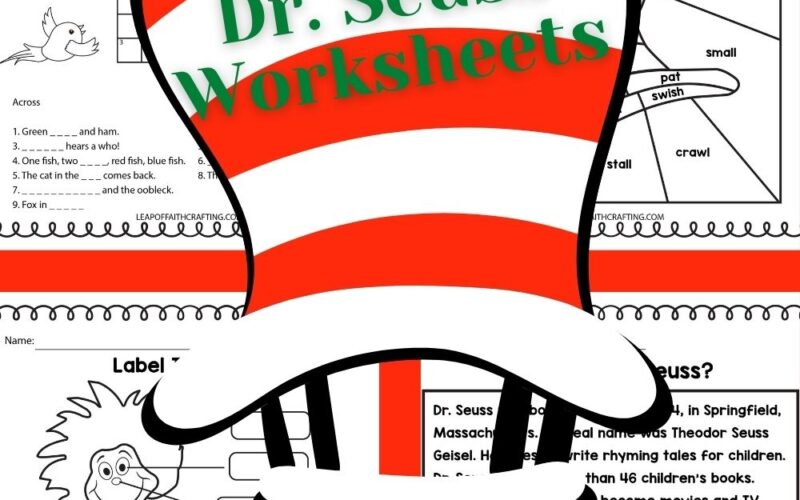 FREE Dr Seuss Worksheets And Printables For Kids Leap Of Faith Crafting