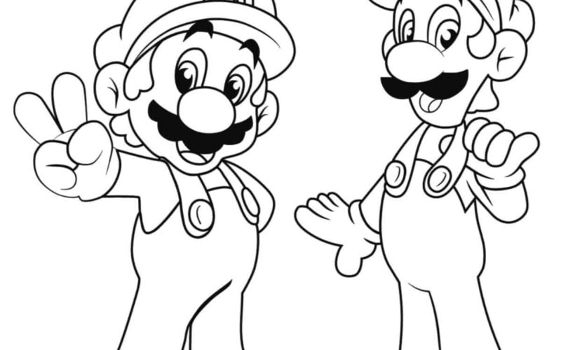 Free Mario Coloring Pages Artsy Pretty Colors