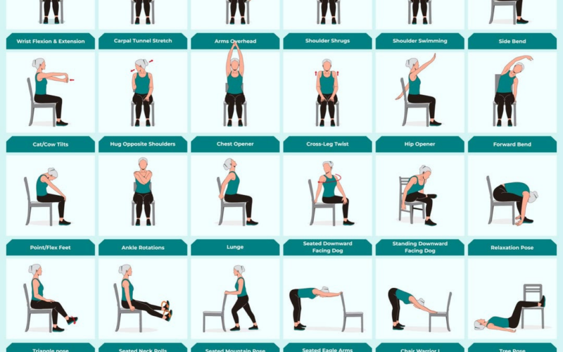 Free Printable Chair Yoga Exercises For Weight Loss A Practical Guide You Can Start Today