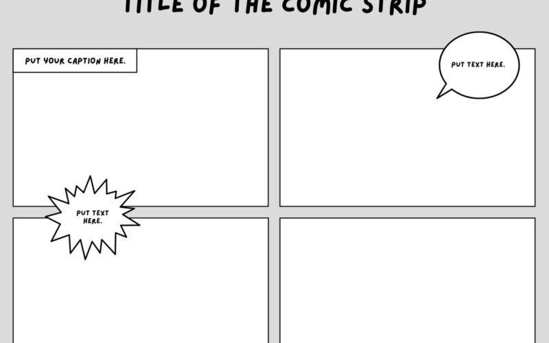 Free Printable Comic Strip Templates You Can Customize Canva