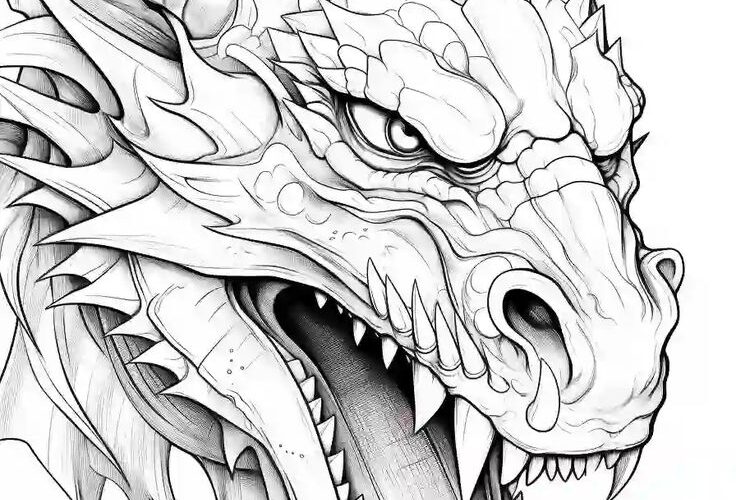 Free Printable Dragon Coloring Pages For Kids Adults Storiespub