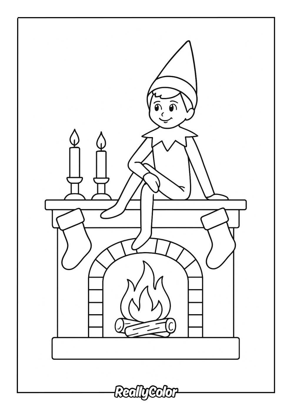 Free Printable Elf On The Shelf Coloring Pages Free Printable Elf On The Shelf Coloring Pages