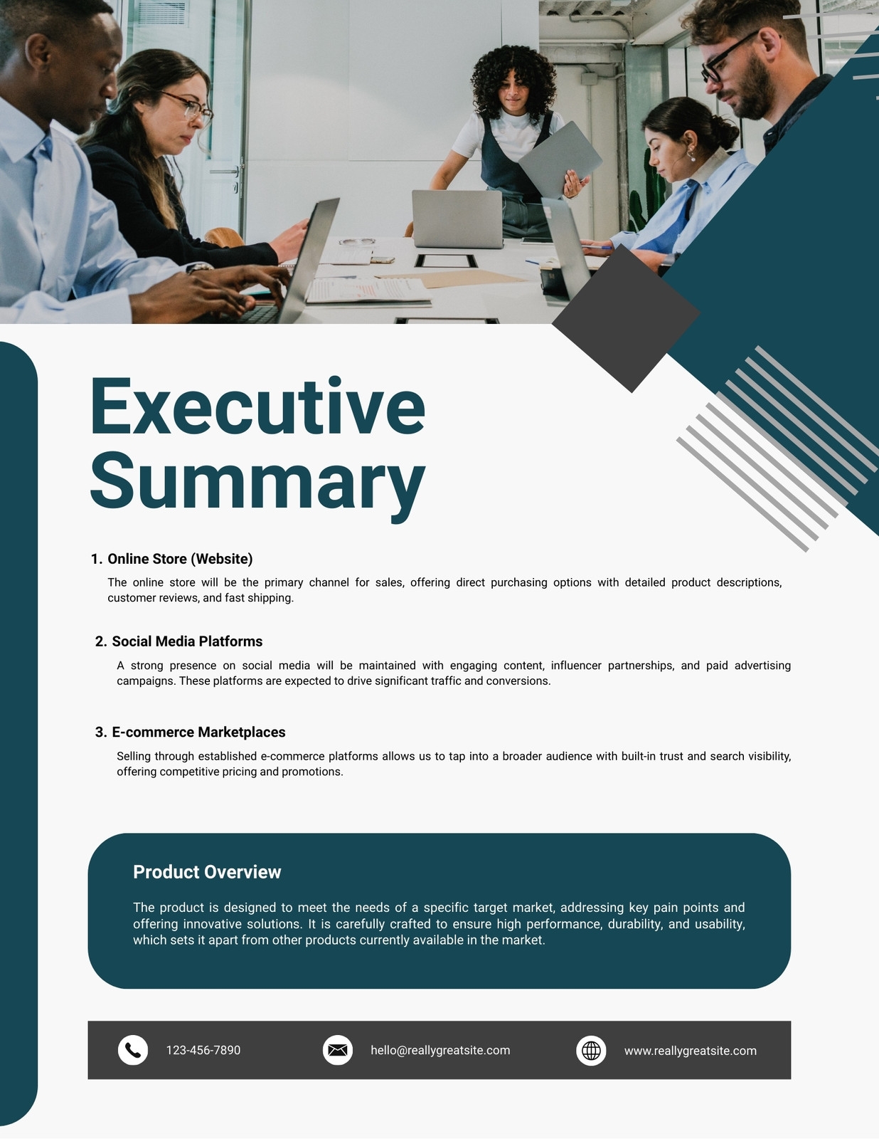Free Printable Executive Summary Templates Canva