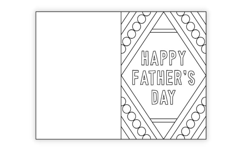 Free Printable Father s Day Card To Color The Craft at Home Family