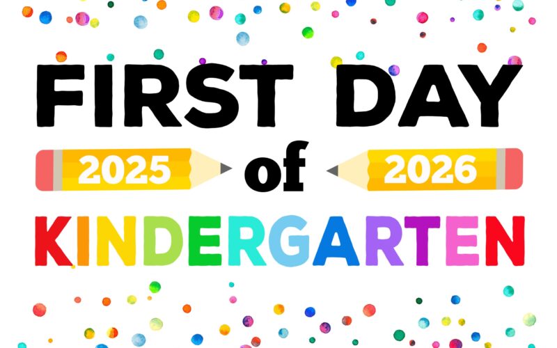 Free Printable First Day Of School Signs 2025 26 Happiness Is Homemade