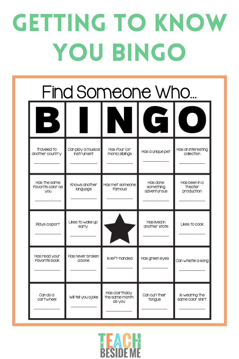 getting to know you printables getting to know you printables