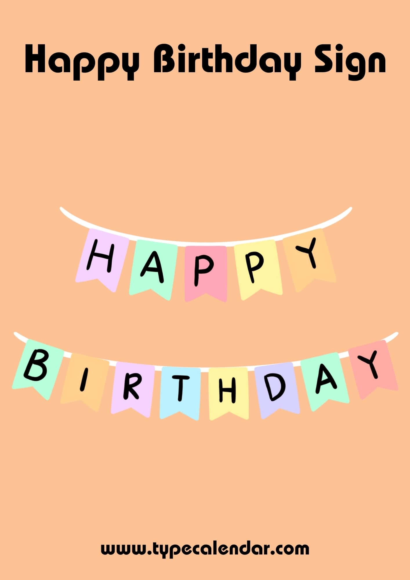 printable happy birthday sign printable happy birthday sign