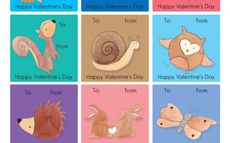 Free Printable Kids Valentine Cards Little Girl s Pearls