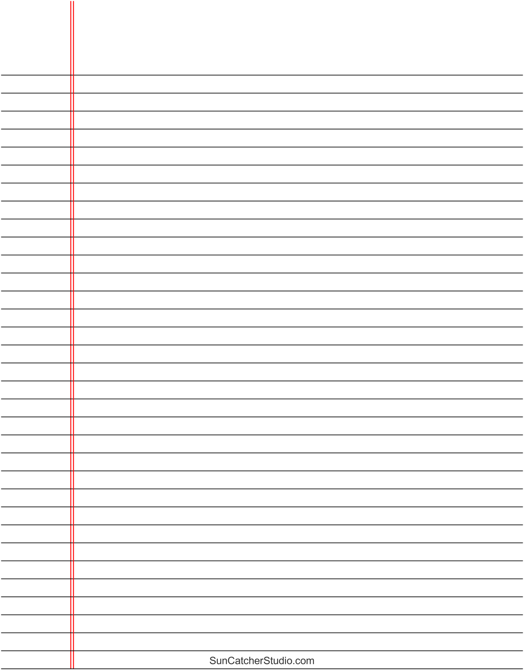 wide lined paper printable