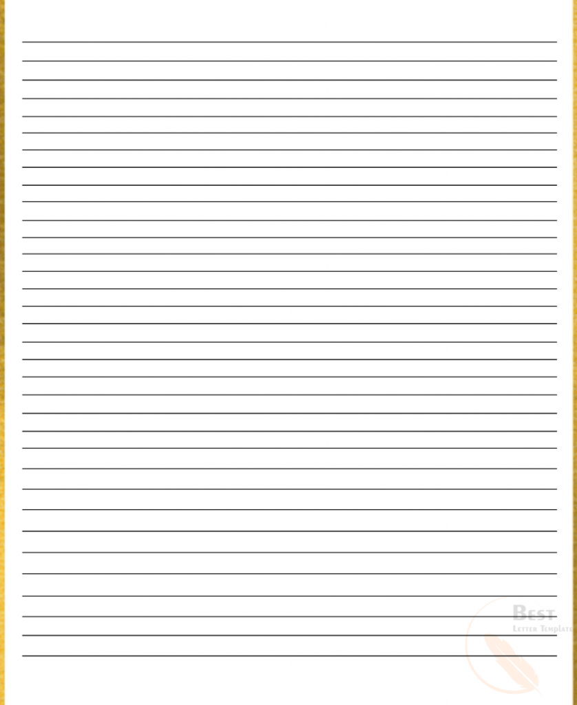 paper with lines printable