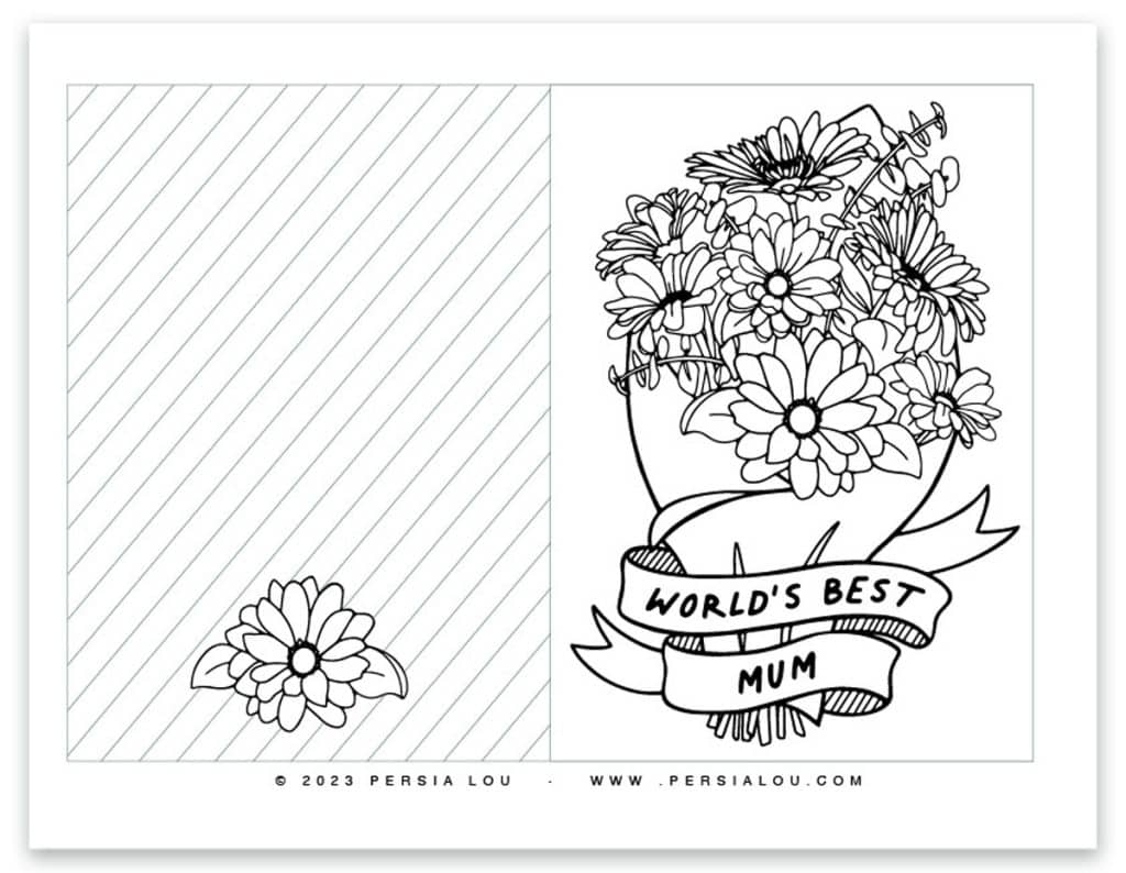 Free Printable Mother s Day Cards To Color Free Printable Mother s Day Cards To Color