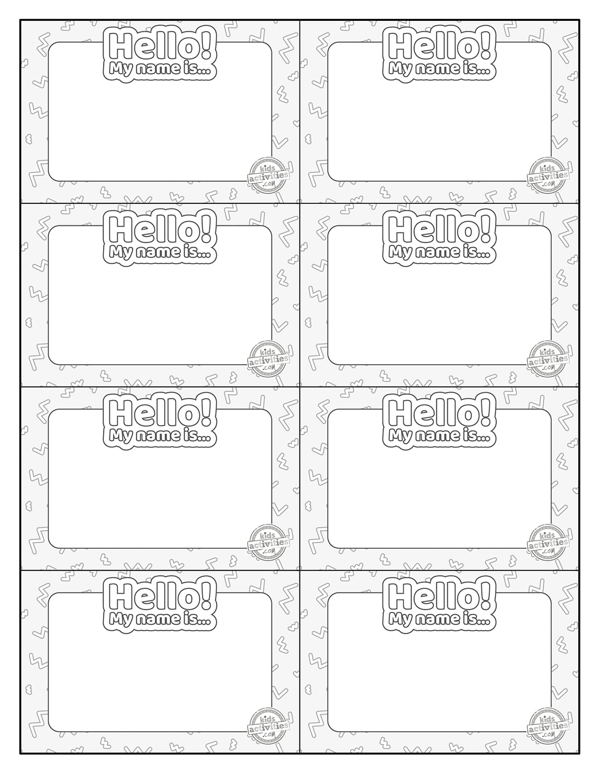 Free Printable Name Tags For School Parties More Kids Activities Blog Free Printable Name Tags For School Parties More Kids Activities Blog