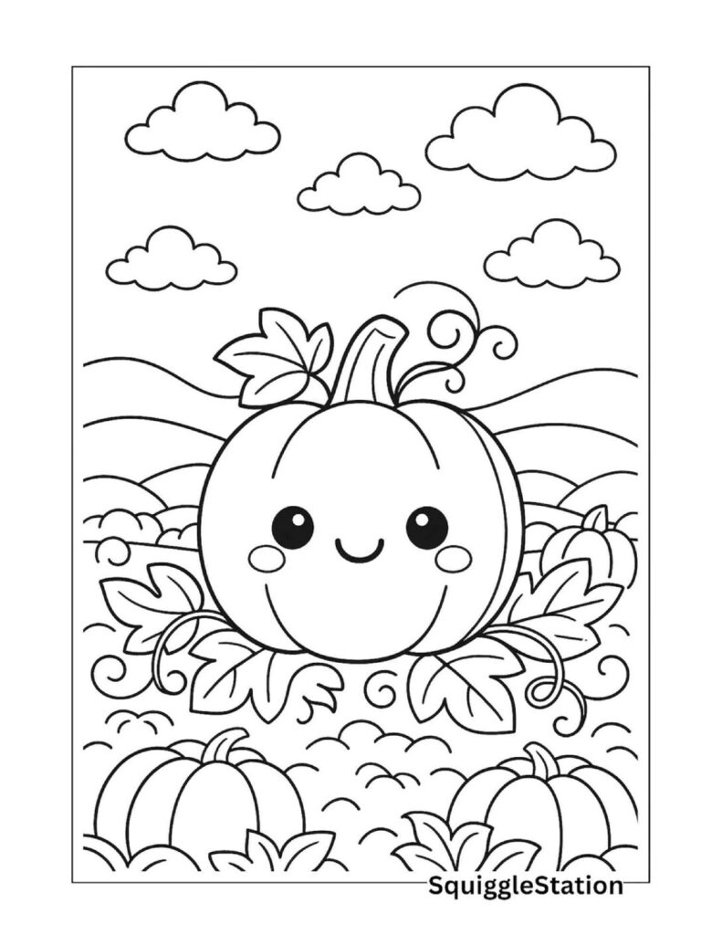 printable pumpkin color pages