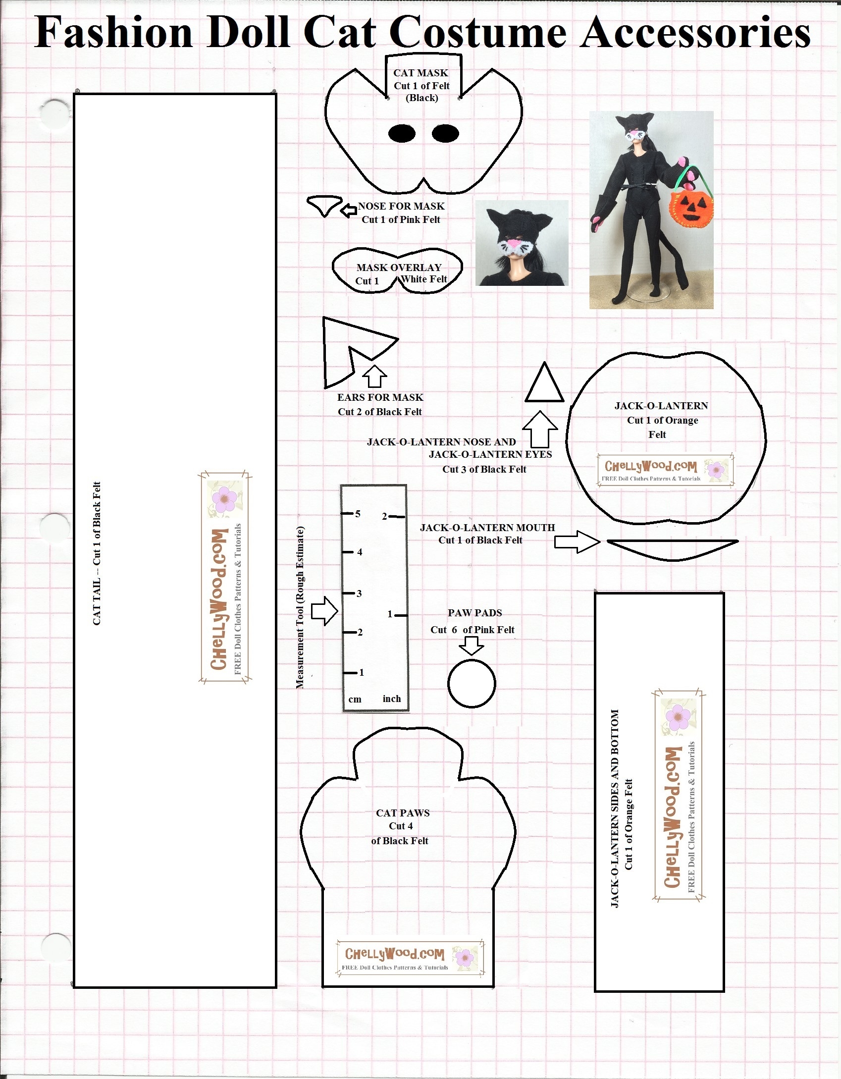 Free Printable Sewing Pattern For Dolls Halloween Cat Mask Free Doll Clothes Patterns Free Printable Sewing Pattern For Dolls Halloween Cat Mask Free Doll Clothes Patterns
