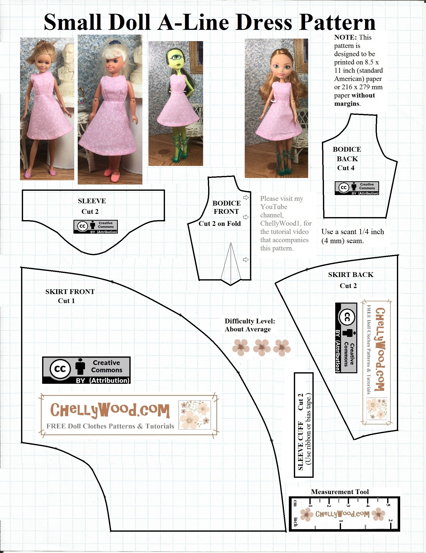 FREE Printable sewing Pattern For Small dolls Free Doll Clothes Patterns FREE Printable sewing Pattern For Small dolls Free Doll Clothes Patterns