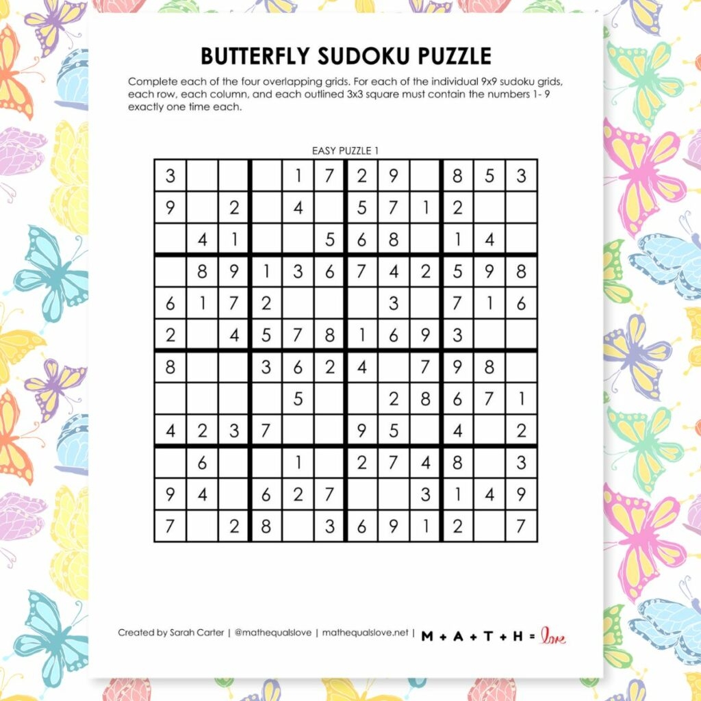 Free Printable Sudoku Puzzles PDF Downloads 
