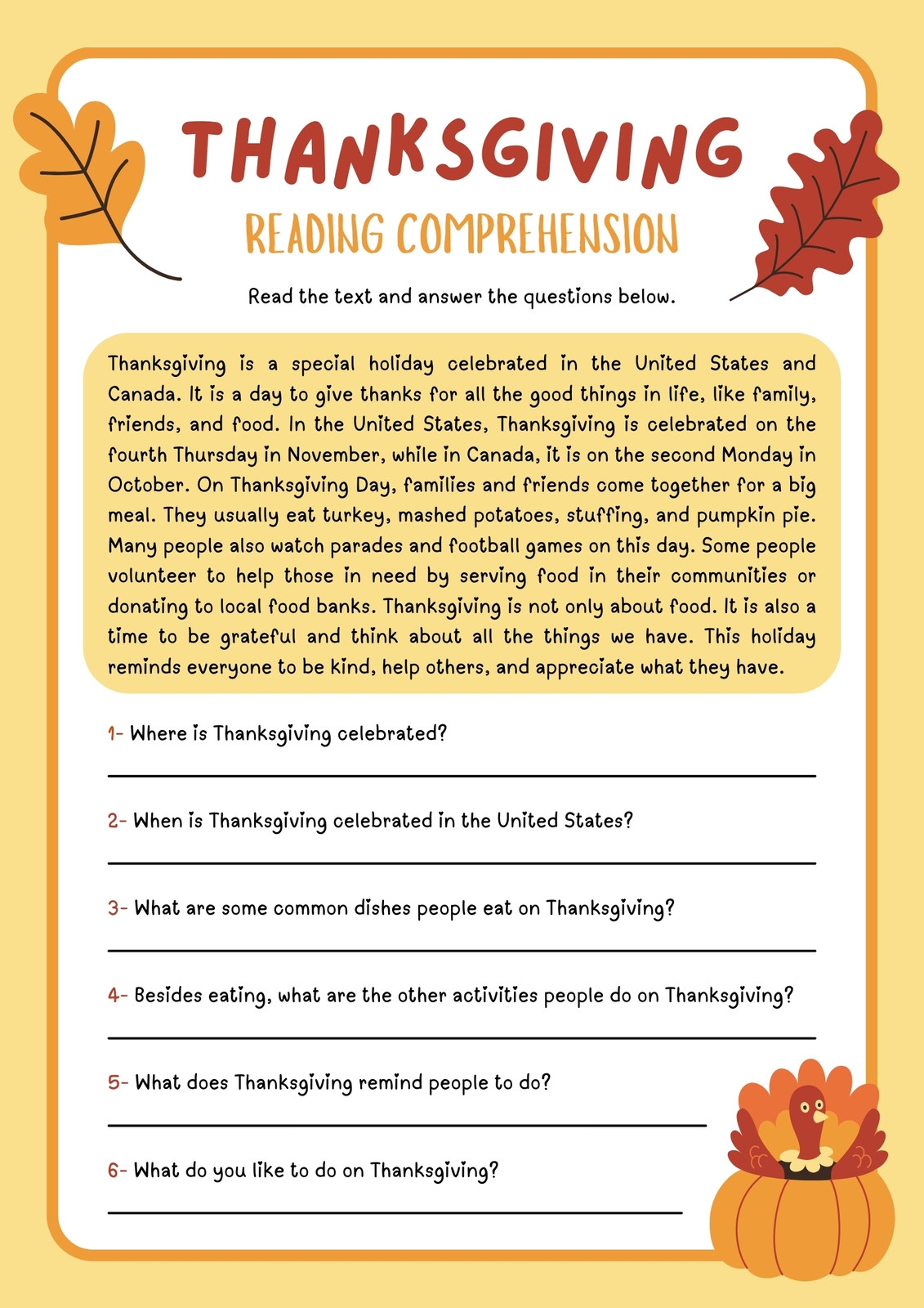 free printables for thanksgiving