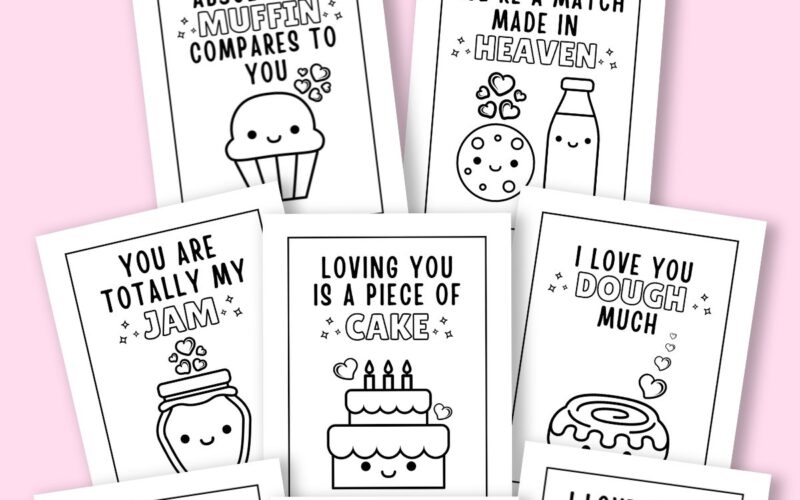 Free Printable Valentine s Cards To Colour Gathering Beauty