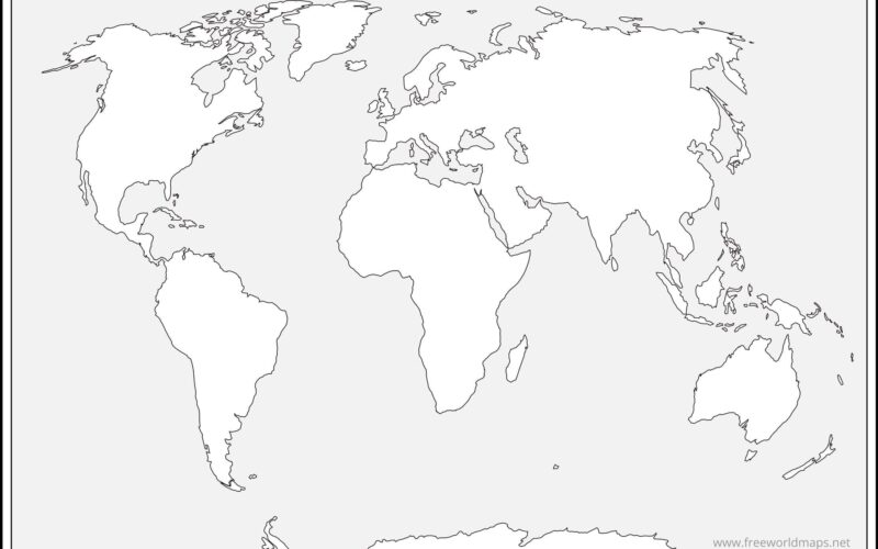 Free Printable World Maps