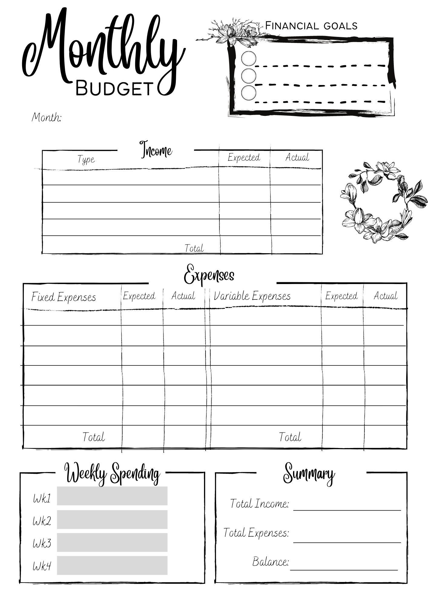Free Printables To Keep You On Track In The New Year New Hampshire Moms