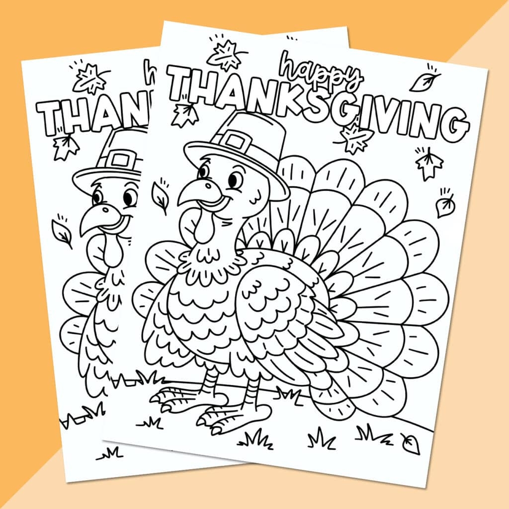 free turkey coloring pages printable