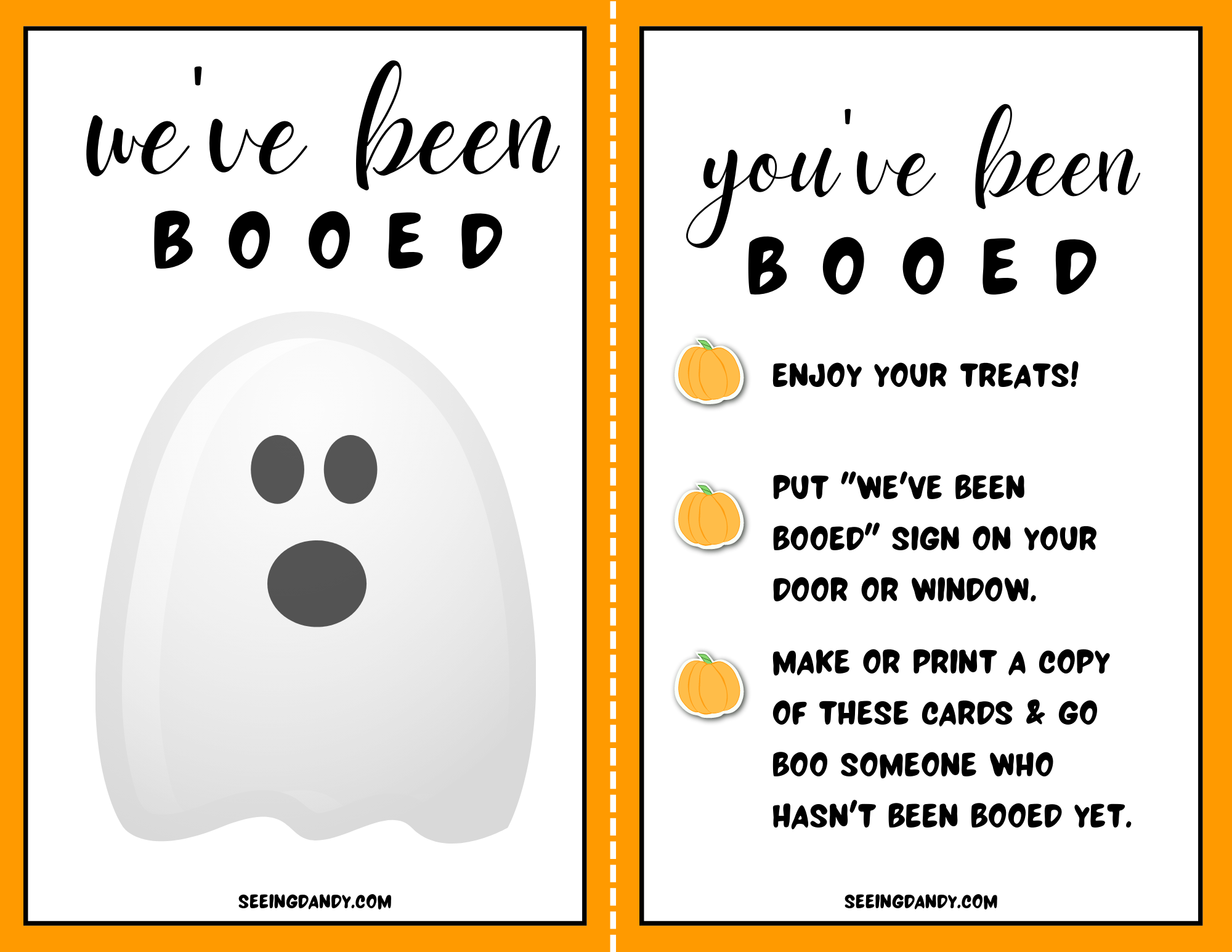 you've been booed free printable you've been booed free printable