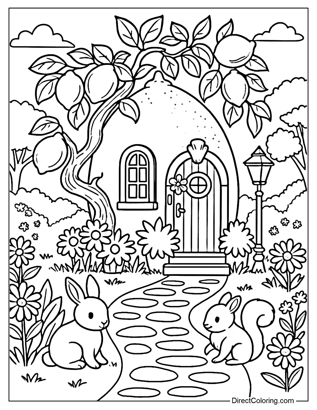 printable house coloring pages printable house coloring pages