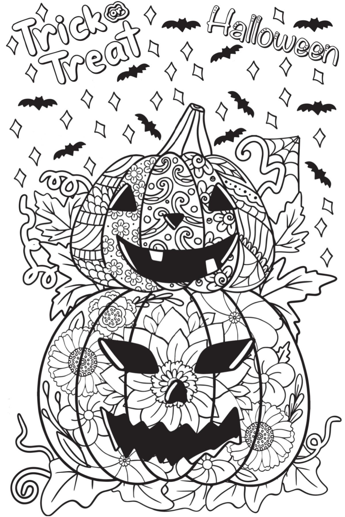 free halloween coloring sheets printable