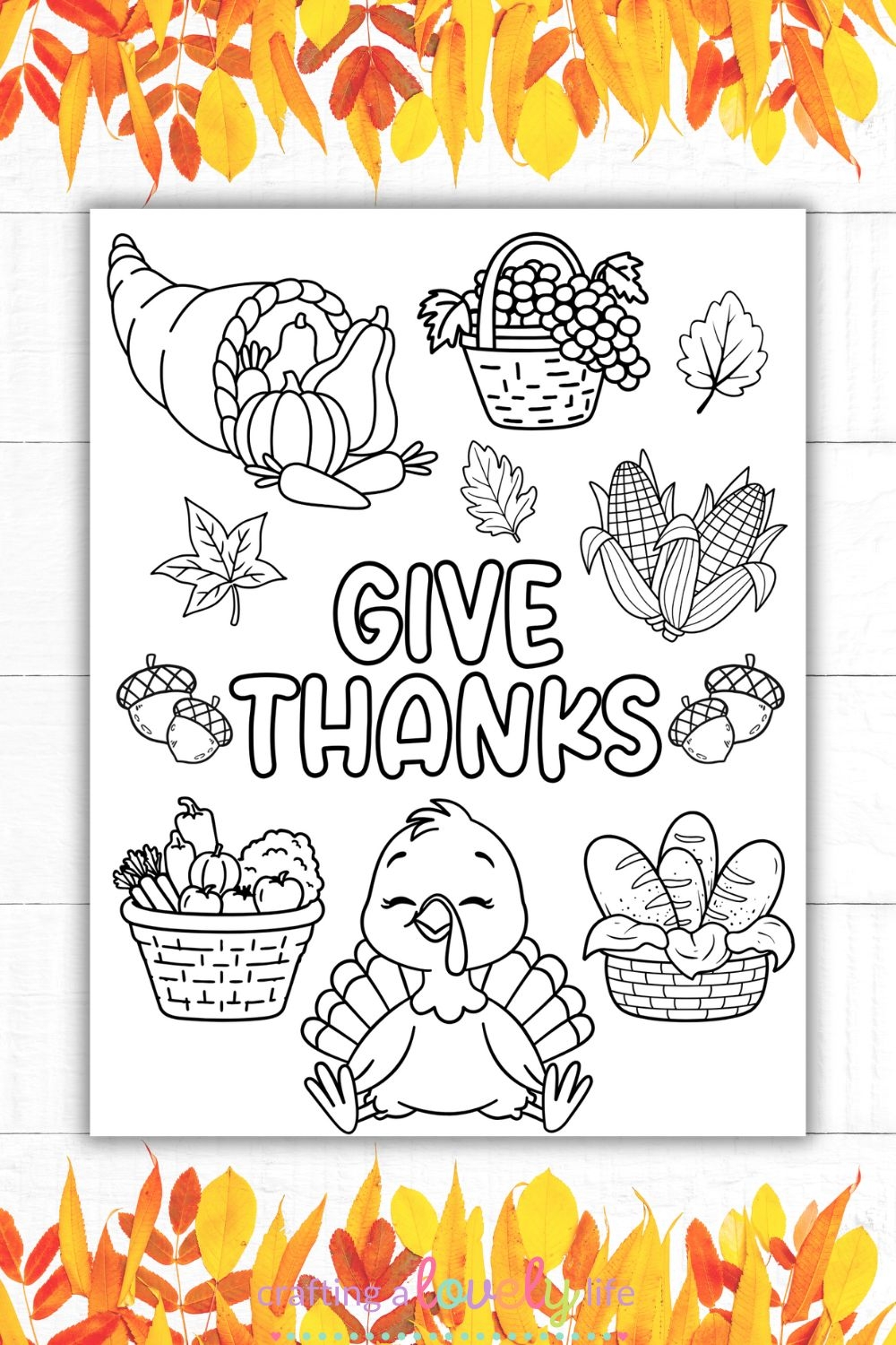 printable coloring sheets for thanksgiving free