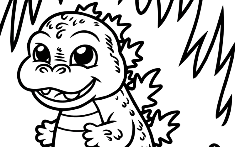 Godzilla Coloring Pages For Kids 13 Printable Sheets