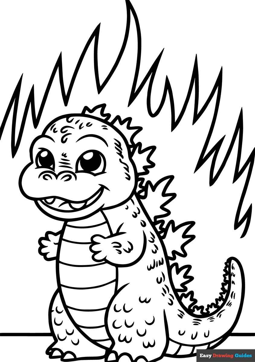 Godzilla Coloring Pages For Kids 13 Printable Sheets Godzilla Coloring Pages For Kids 13 Printable Sheets