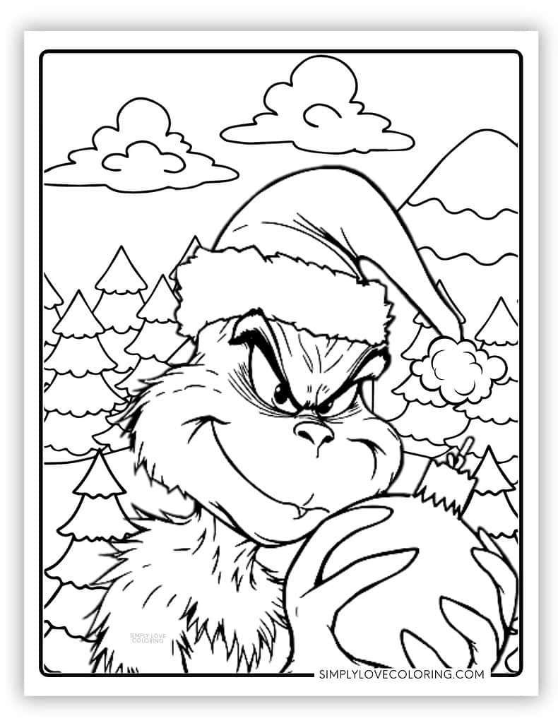 printable grinch coloring pages printable grinch coloring pages