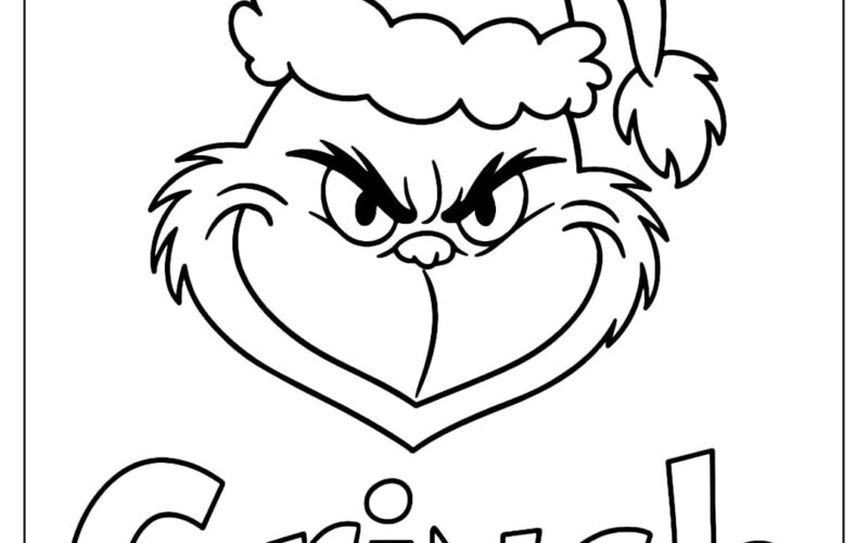 Grinch Coloring Pages Free PDF To Download And Print